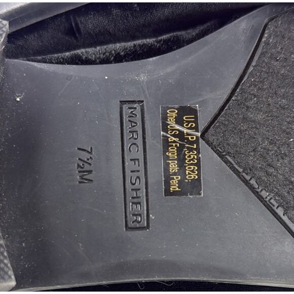 Marc Fisher Traycee2 Women's Size 7.5‎ Black Velvet Slip On Loafers Shoes - Picture 10 of 11